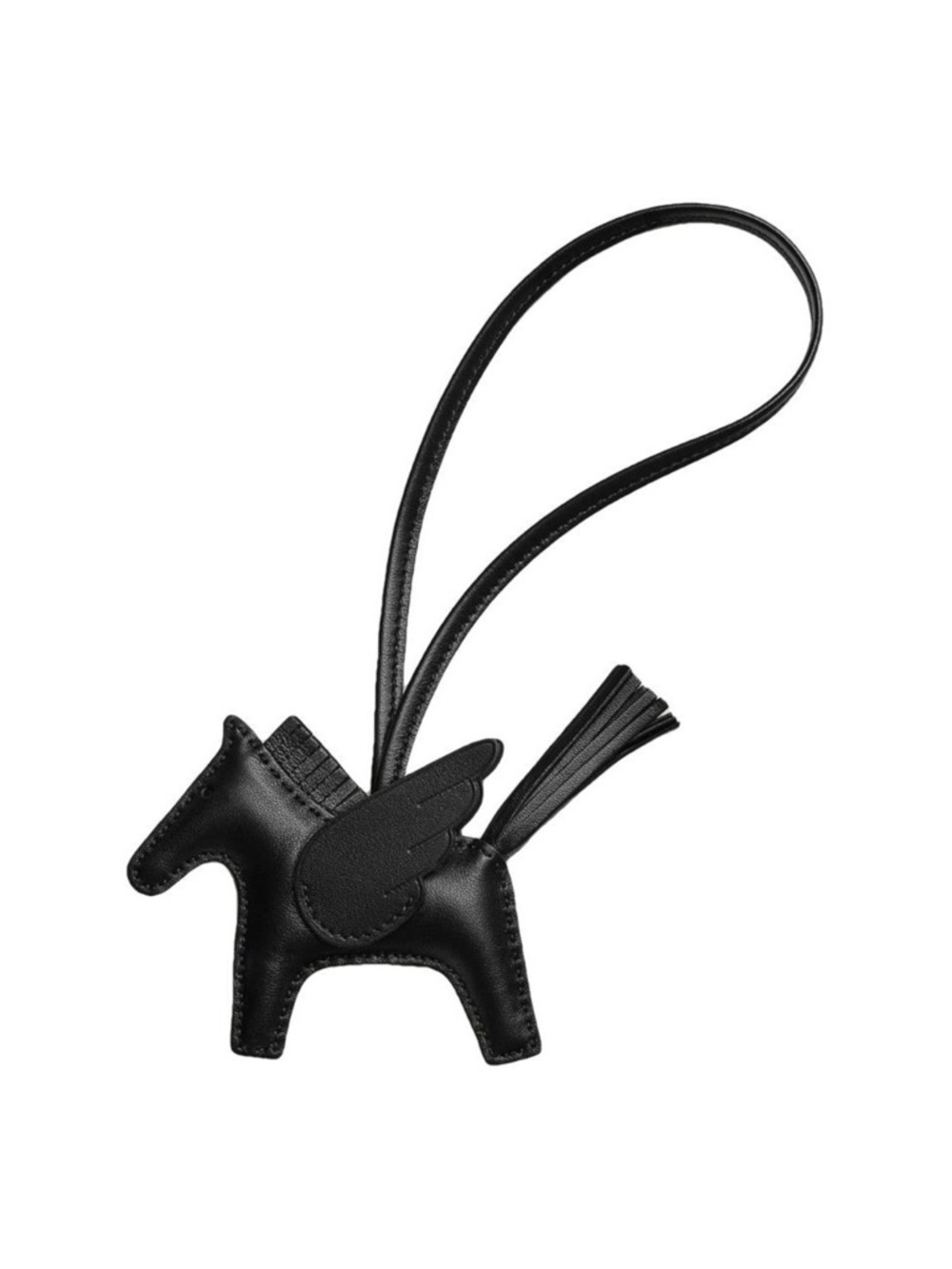 Hermes Rodeo Pegase PM Black Noir Bag Charm